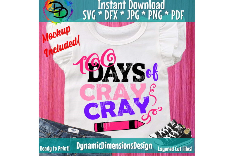 100-days-of-cray-cray-svg-100th-day-of-school-svg-100-days-teacher