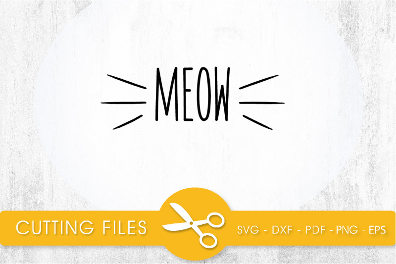 meow-svg-png-eps-dxf-cut-file