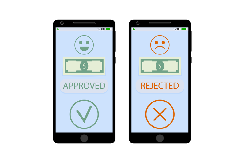 approved-and-rejected-pay-on-smartphone