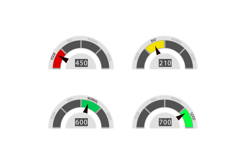 indicate-credit-rate-poor-and-bad-normal-and-good