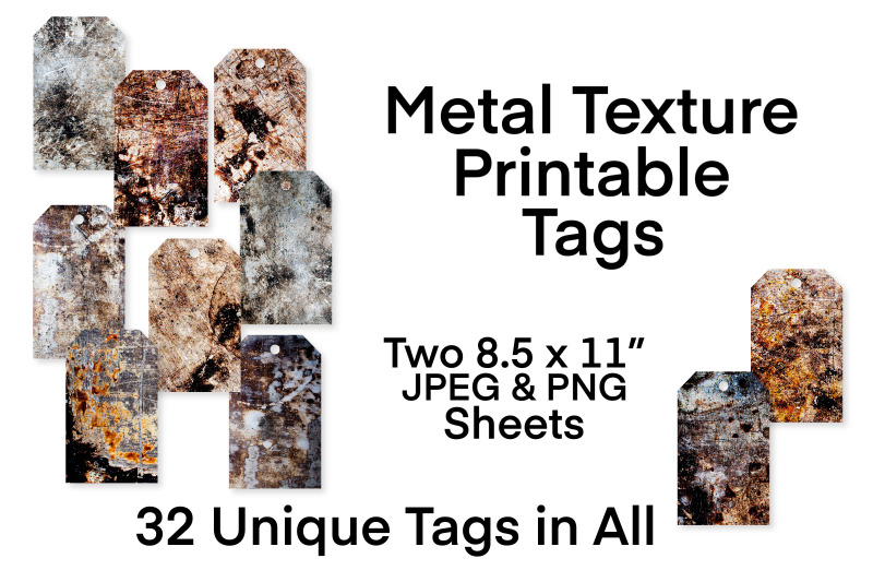 metal-texture-printable-tags-collection