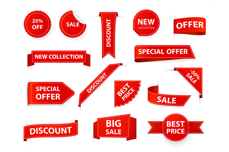 label-tags-realistic-price-ribbon-tag-red-market-flags-retail-and-m
