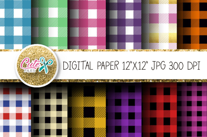 colorful-tartan-buffalo-plaid-digital-paper