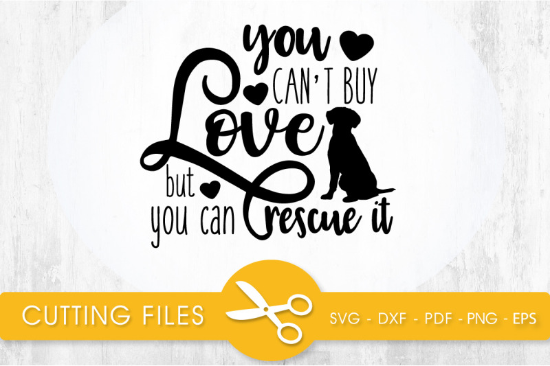 Download Rescue Dog SVG, PNG, EPS, DXF, Cut File By PrettyCuttables | TheHungryJPEG.com