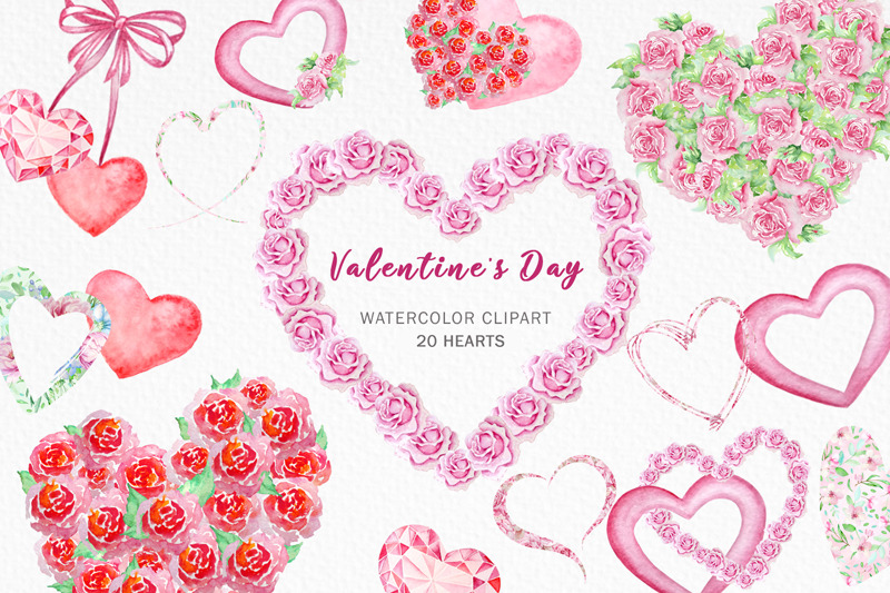 watercolor-hearts-of-roses-clipart-valentines-day