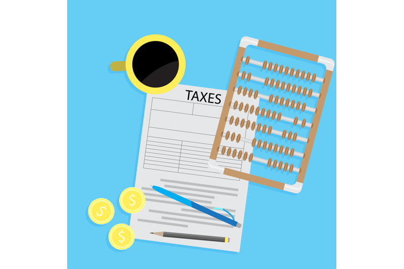 tax-day-declaration-flat-concept