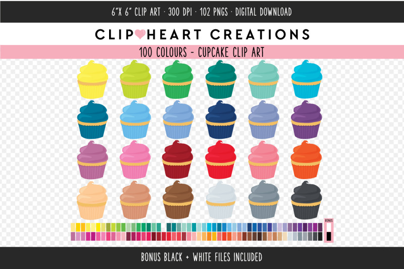 cupcake-clipart-100-colours