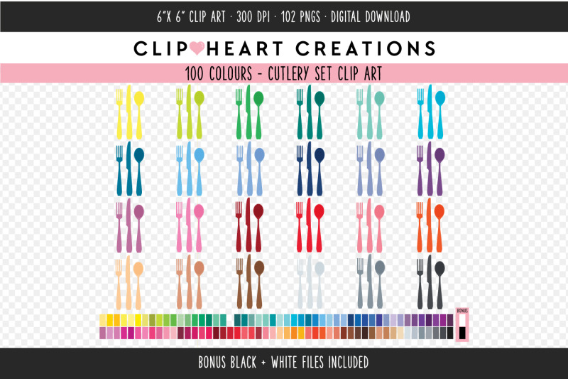 cutlery-set-clipart-100-colours