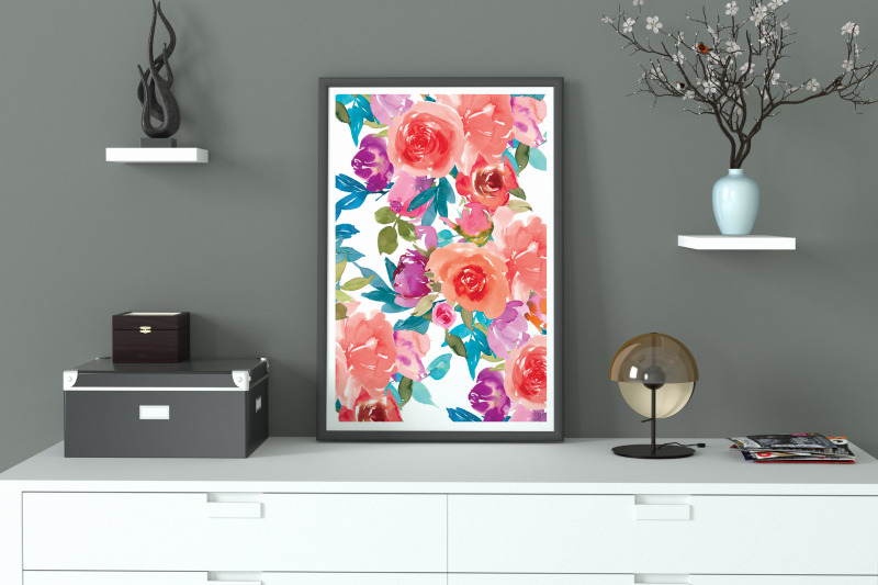 coral-amp-fandango-watercolor-floral-clipart-set