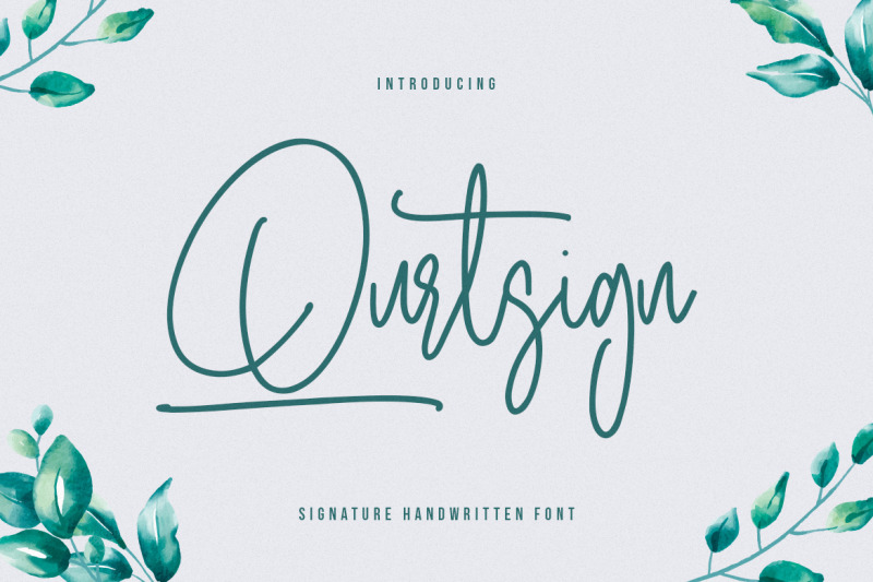 qurtsign-signature-font