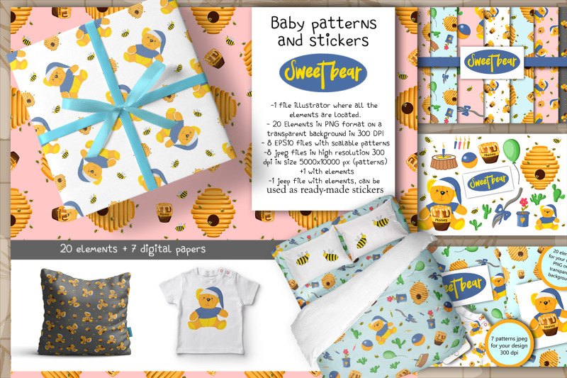 sweet-bear-baby-patterns-and-stickers-spring-patterns