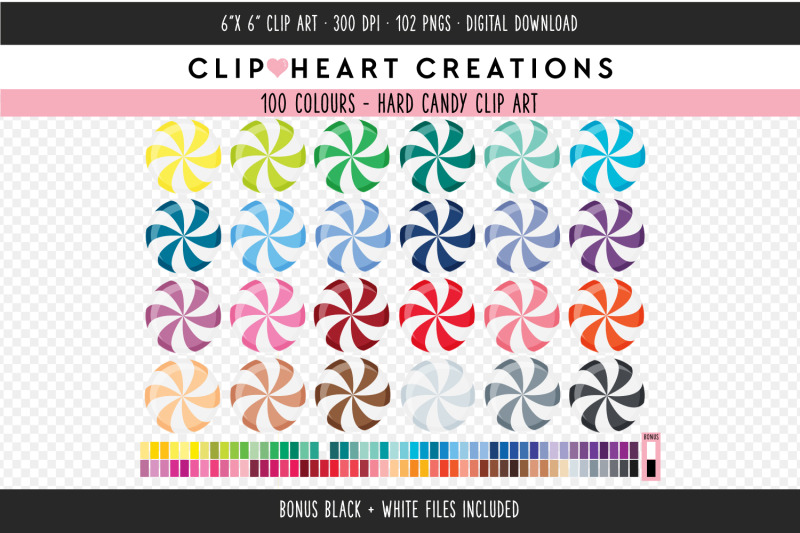 hard-candy-clipart-100-colours