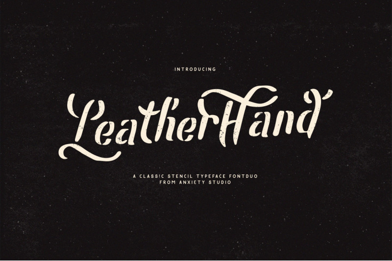 Leatherhand Fontduo By Design And Co Thehungryjpeg Com