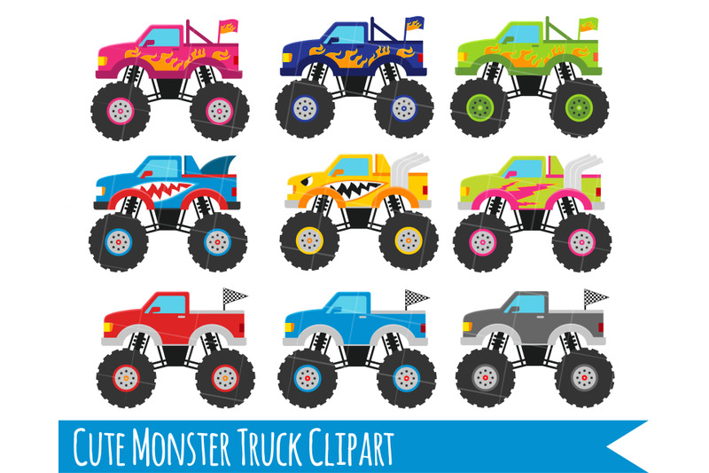monster-truck-clipart-monster-trucks-trucks-clipart-cute-trucks
