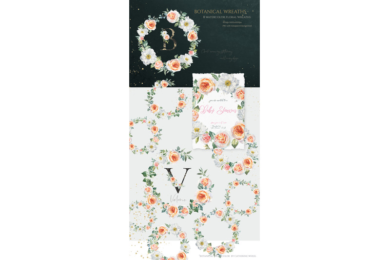 sale-botanical-watercolor-floral-set