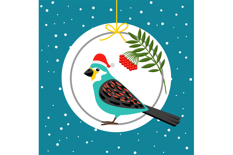 bird-in-santa-hat-winter-card