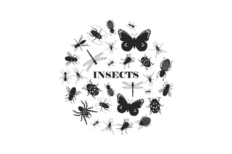 black-insect-silhouettes