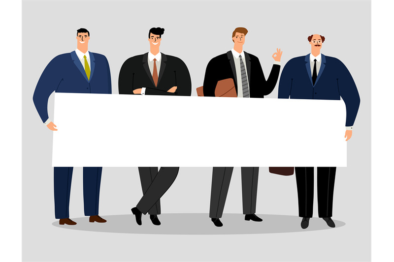 businessmen-holding-banner-group-of-male-activists-vector-illustratio