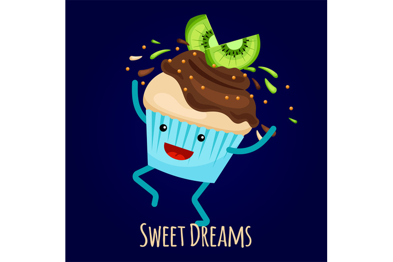 happy-kiwi-cupcake-with-choco-splashes-bakery-card-vector-design