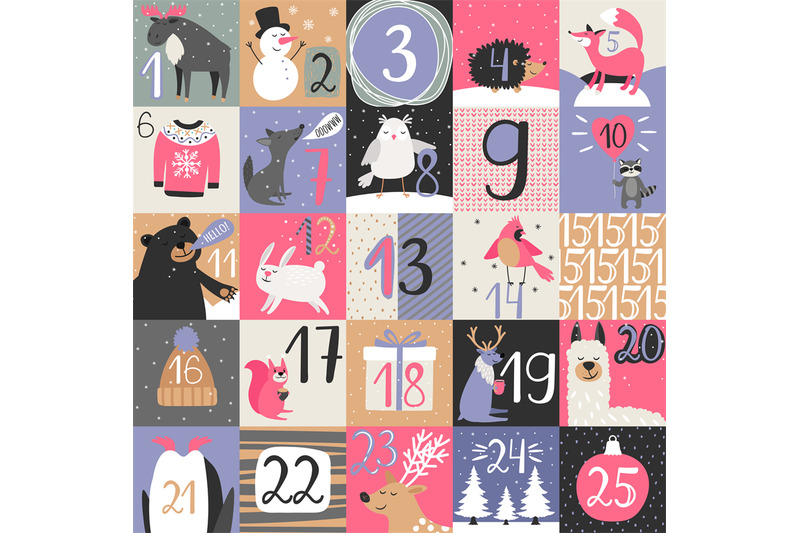advent-calendar-with-winter-animals