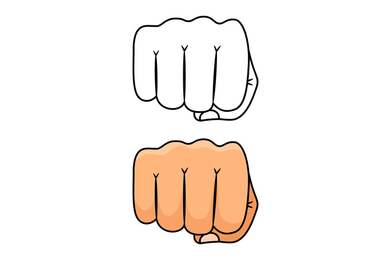fist-punch-vector-illustration-strong-and-power-man-symbol