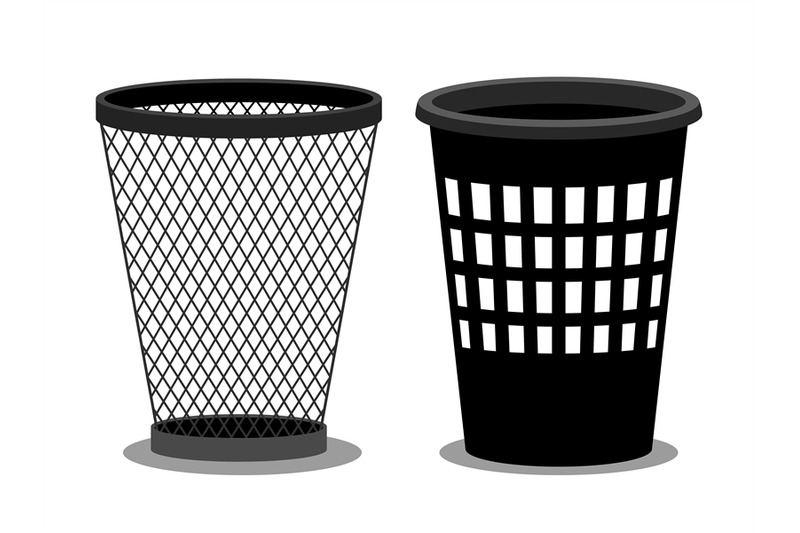 office-style-empty-bins-isolated-on-white-background