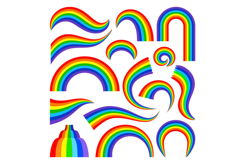 cartoon-rainbow-set