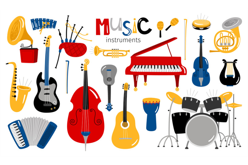 cartoon-musical-instruments