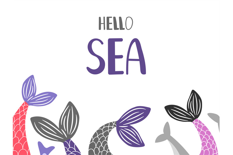 hello-sea-background-with-mermaid-and-fish-tails-vector