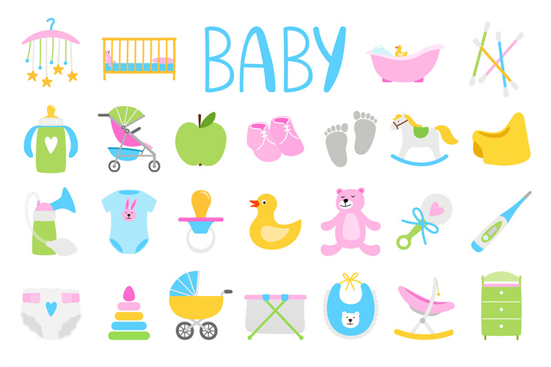 cartoon-baby-icon-set