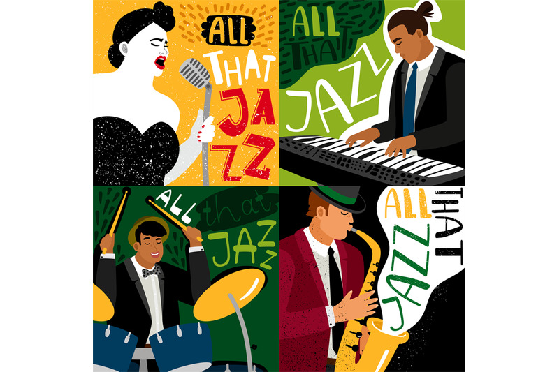 banners-jazz-band-play-on-musical-instruments