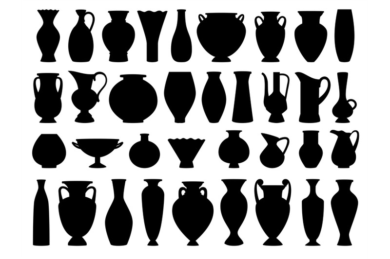 vintage-greek-vases-black-silhouette