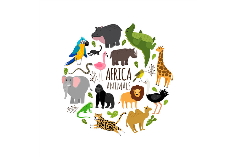 cartoon-african-animals-printable-banner