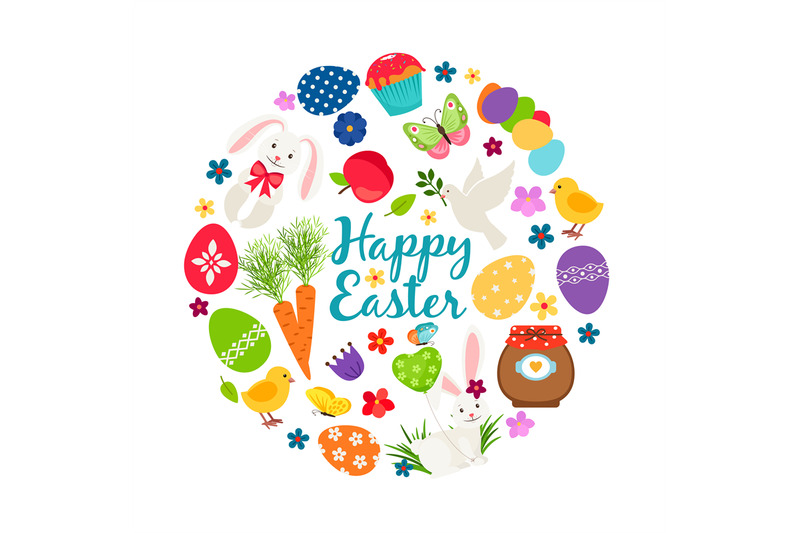 cartoon-spring-happy-easter-printable-vector-banner-with-eggs-bunnies
