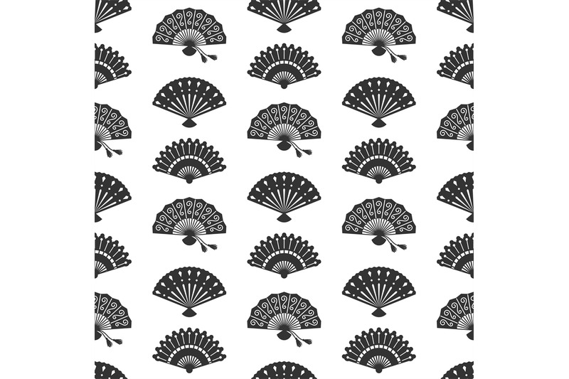 fans-silhouettes-seamless-pattern