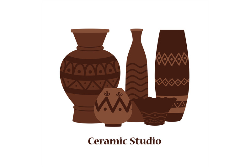 ceramic-studio-emblem-vector-design-with-clay-vases-and-pots