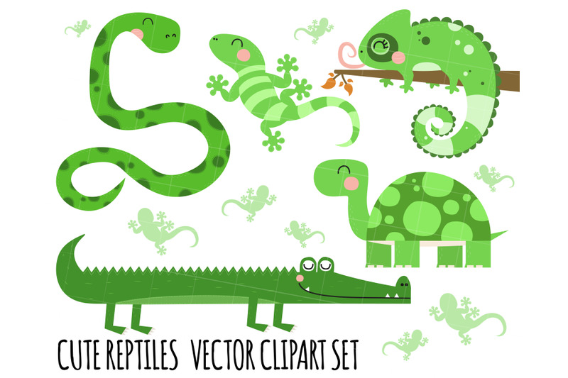 reptiles-clipart-crocodile-clipart-snake-lizard-tortoise