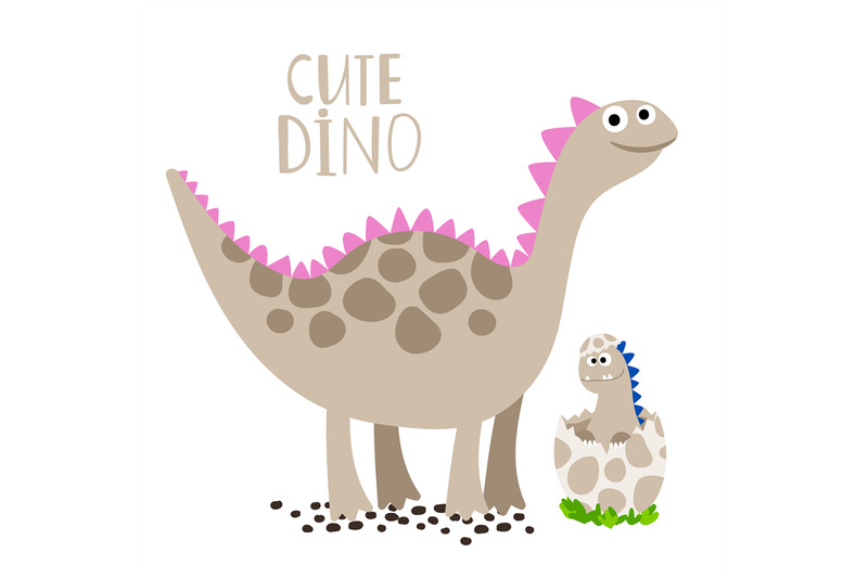 newborn-dino-with-his-mother