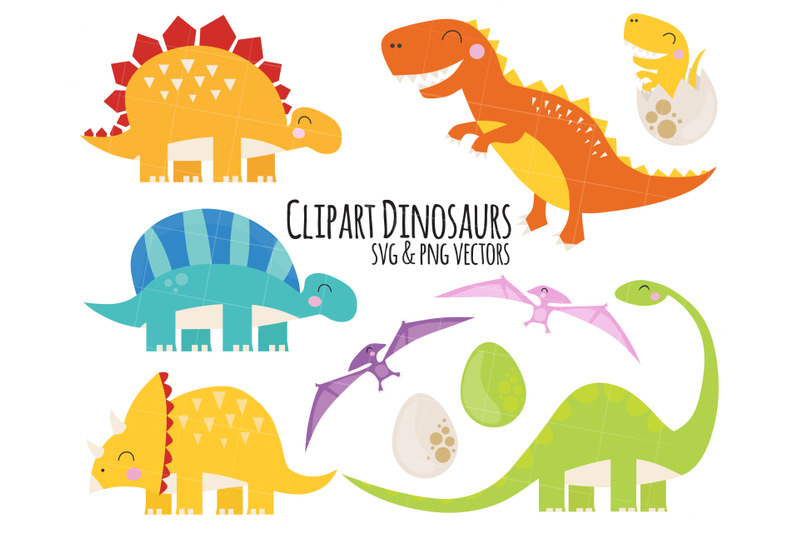 dinosaurs-clipart-dinosaurs-clip-art-trex-clipart-stegosaurus