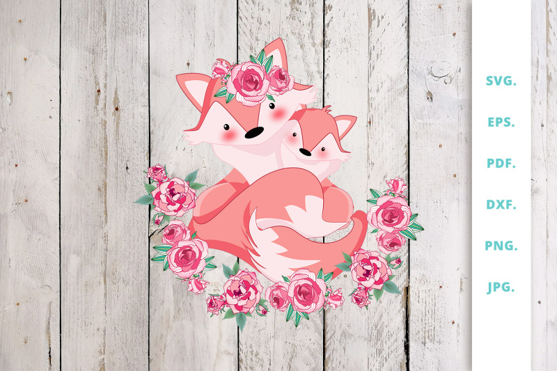 floral-foxes-graphics-and-illustration-clipart-1