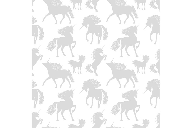 vector-horses-unicors-gray-silhouettes-seamless-pattern