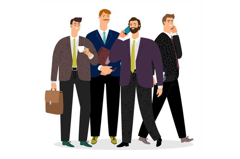 young-and-old-businessmen-vector-isolated-on-white-background