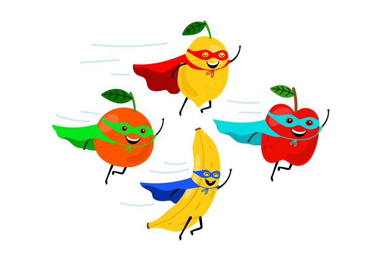 smiling-fruit-superheroes