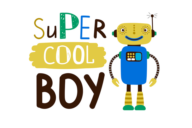 super-cool-boy-design-t-shirt-flat-character-robot