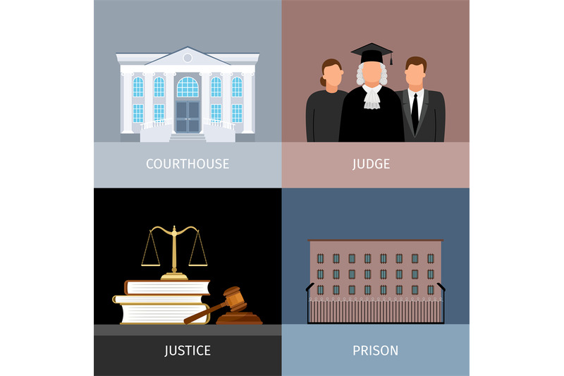 justice-banners-set