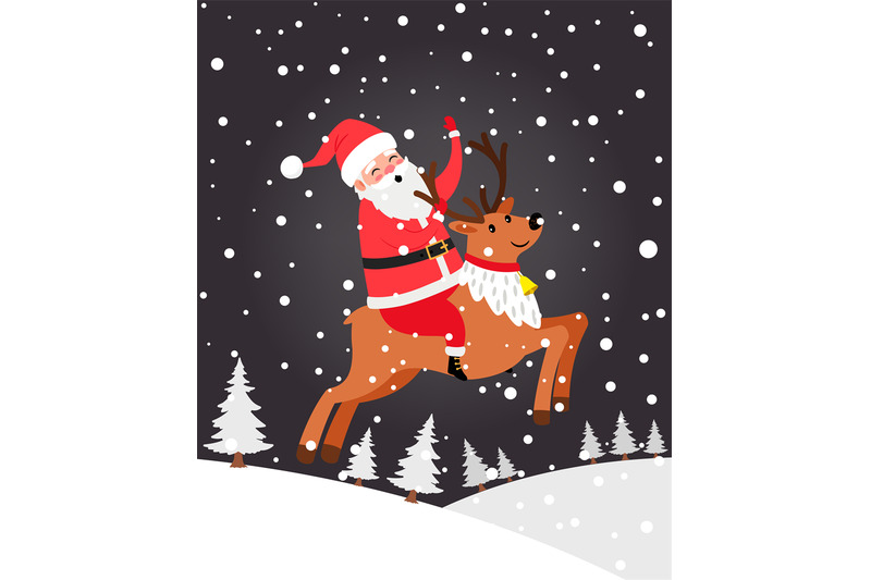 santa-on-deer-christmas-card
