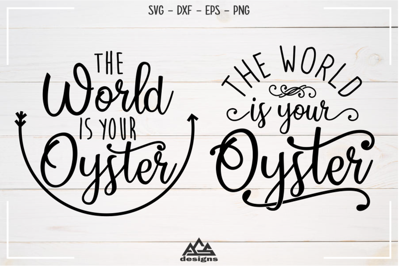 the-world-is-your-oyster-svg-design