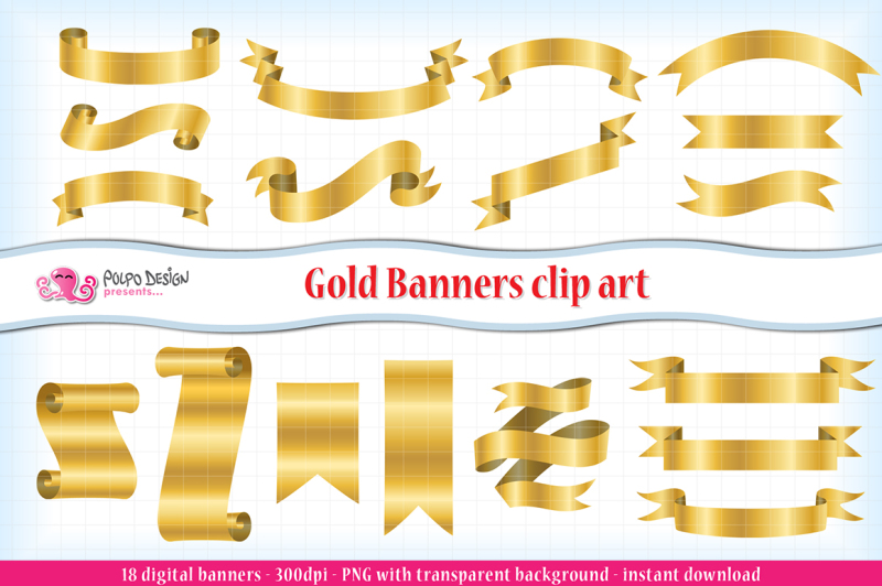 gold-banners-clipart