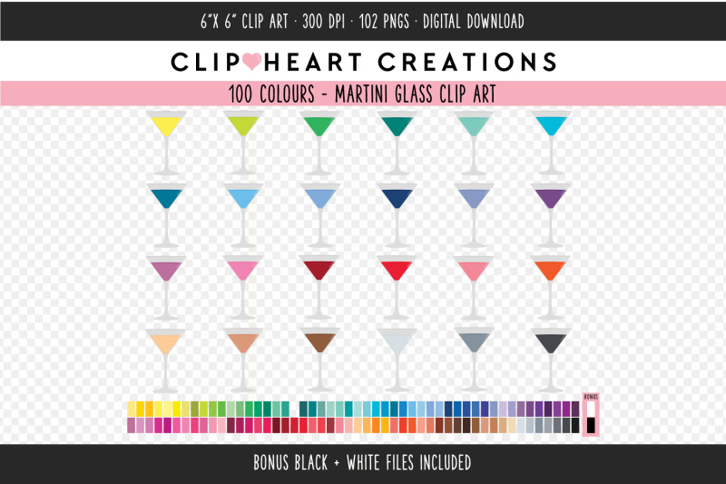 martini-glass-clipart-100-colours