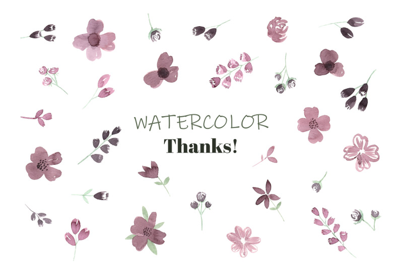 watercolor-flowers-set